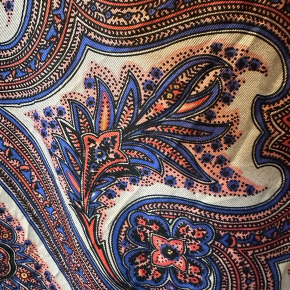 Theory Multicolor Paisley Dress. Size 12-Fits Like A 10. 💯 Silk. Bundle 4 Deals! - Picture 13 of 13